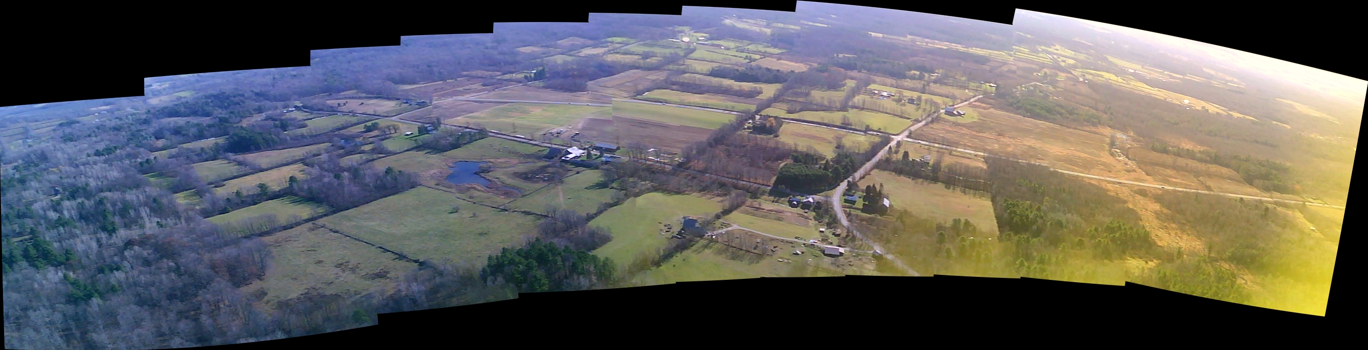 Panoramic Aerial Photograph made from still frames taken with 808 Car Keys Camera (MD-80 Clone) with Date Timestamp removed using USWR modified firmware. (See videos above for instructions).