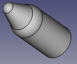 Rounded cone with shoulder